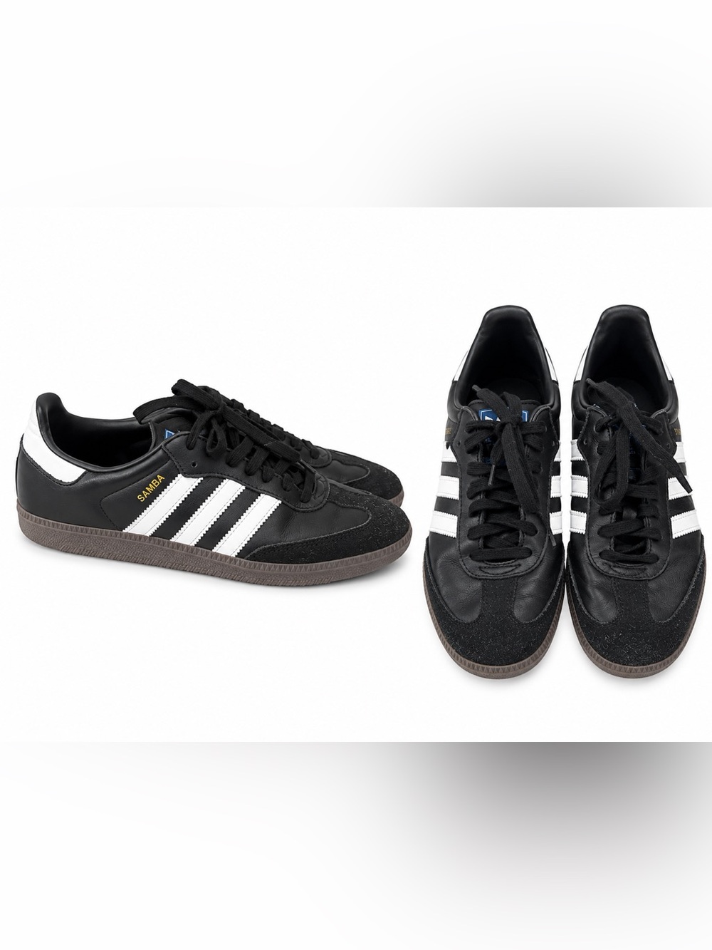 Adidas Samba Black and White Shoes - Size 8 US